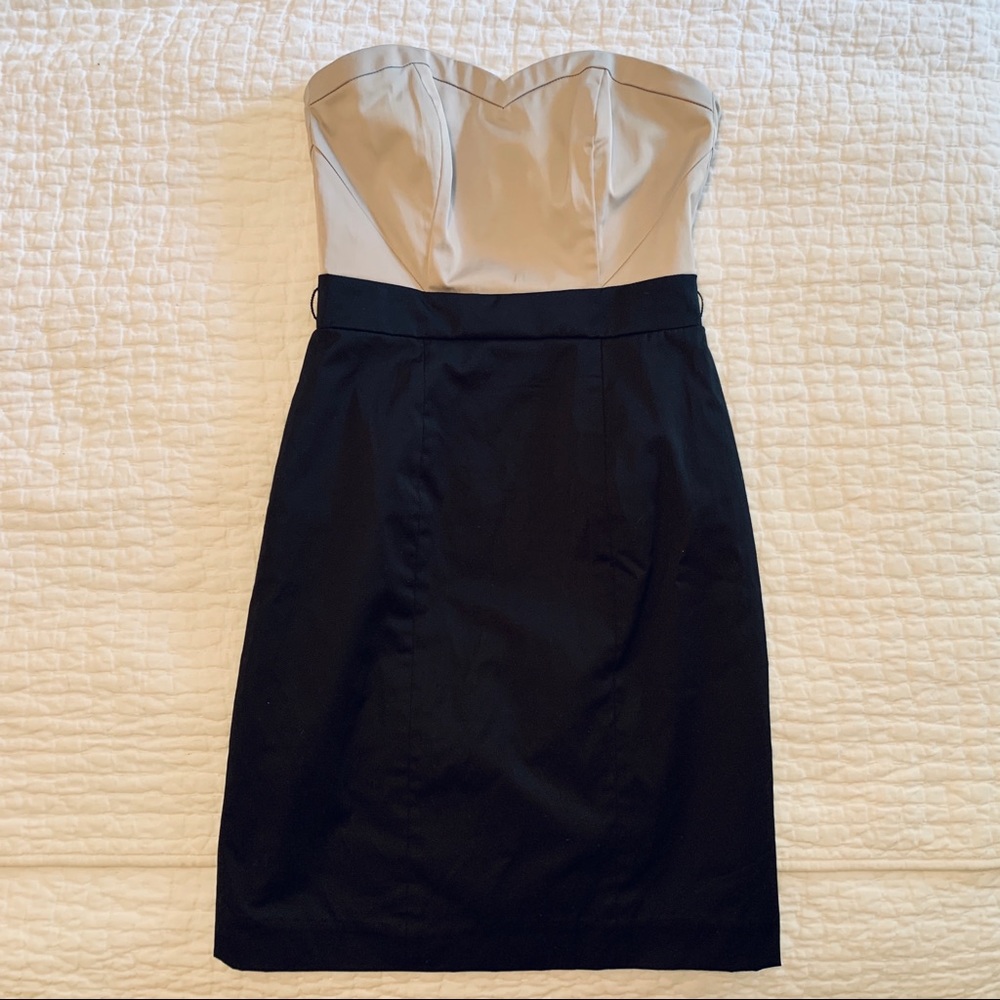 H&M Strapless Black and Taupe Dress